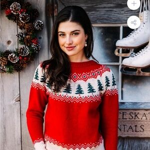 Cozy Cabin Sweaters by Kiel James Patrick Christmas Fair Isle Sweater Size Large